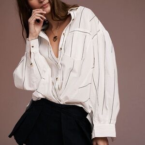 We The Free Happy Hour Striped Shirt - M